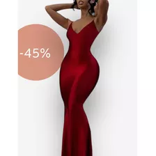 Vestido Rojo, Elegante De Noche/fiesta