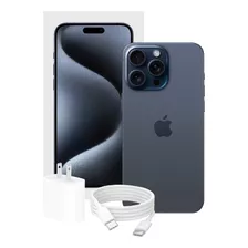 Apple iPhone 15 Pro Max 1 Tb Titanio Azul Esim Con Caja Original Y Batería 100%