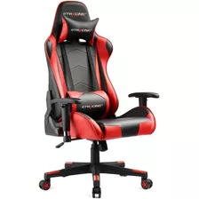 Silla Gamer Ergonómica Reclinable Giratoria Gtracing Roja