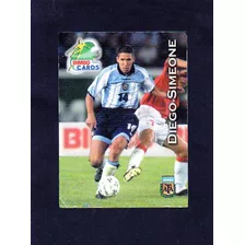 Mundial 2002, Figurita Bimbo Cards, Simeone Argentina Mira!!