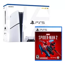 Consola Ps5 Slim Con Lector De Discos + Spider Man 2