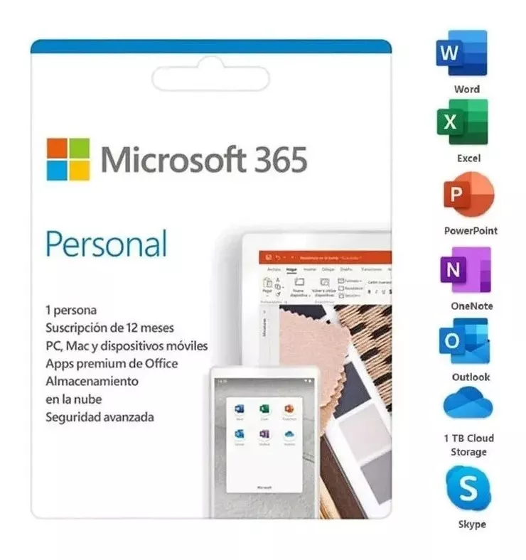 Microsoft Personal 365 Office Word Excel Outlook Power Point