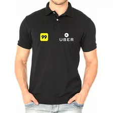 Camisa Polo Uber 99 Táxis Bordada Mod1