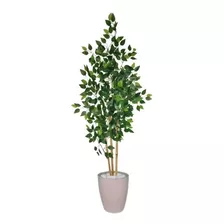 Planta Artificial Para Sala Bambu Da Sorte + Vaso