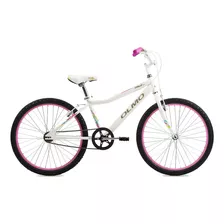 Mountain Bike Masculina Olmo Mint R24 M 1v Frenos V-brakes Color Blanco/rosa Con Pie De Apoyo 