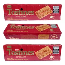 Biscoito Tostines Especiarias Kit Com 3 Unidades De 150g