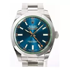 Relógio Rolex Milgauss Azul Base Eta 2840 Sem Caixa