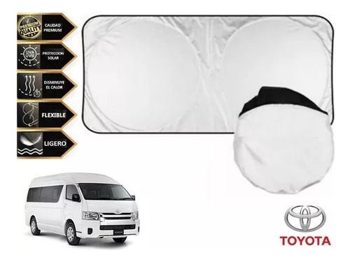 Filtrasol Parasol Con Ventosas Anti Uv Van Toyota Hiace 2015 Foto 2