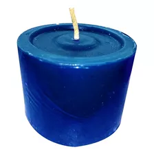 Vela Azul De 4 Cm Por 12 Unidades