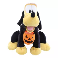 Pelúcia Pluto Esqueleto Halloween Cromus 30 Cm