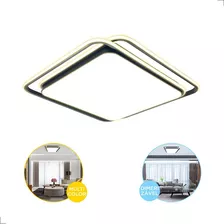 Plafon Moderno Led Hoop 72w Multicolor C/ Controle Dimmer Cor Preto