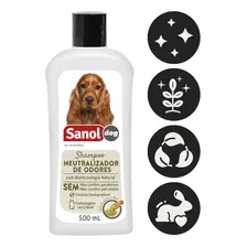 Shampoo Neutralizador De Odores Pet Sanol 500ml Cão E Gato Fragrância Erva-doce