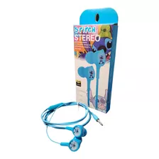 Audífonos Alámbricos In-ear Azules Stitch