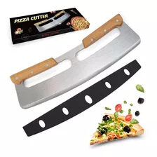 Cortador De Pizza Profesional Doble Mango 35 Cm Premium