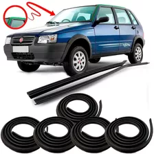 Kit Borracha 4 Portas E Mala E Pingadeiras Fiat Uno