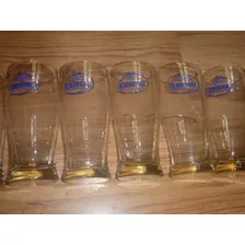 06 Vasos De Cerveza Cristal 16cm