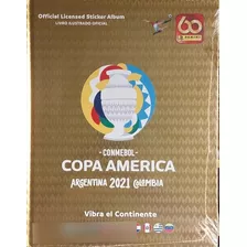Copa América 2021 - Álbum Capa Dura Dourado Completo 