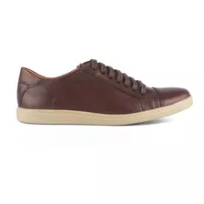 Zapatilla Cuero Vacuno Acordonada Marrón Hombre 302324 6