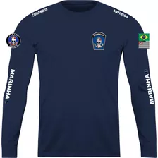 Camisa Manga Longa Comanf Comando Anfíbio Marinha Do Brasil