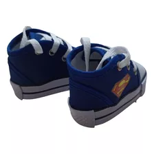 Zapatillas Para Bebé No Caminantes Azul Con Cordones 