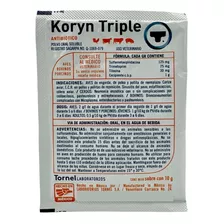  Koryn Triple Paquete De 10 Sobres De 10g Bovinos, Porcinos