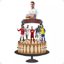 Topo De Bolo Topper Bolo Aniversário Cristiano Ronaldo Full