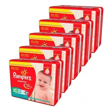 Kit 5 Fraldas Pampers Supersec Xg/22 = 110un