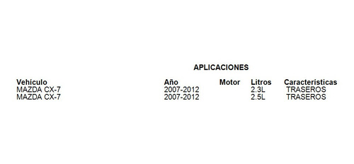 Amortiguador Trasero Mazda Cx-7 2007-2012 2.3l Foto 2
