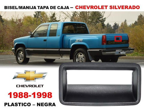 Bisel De Manija Para Tapa De Batea Chevrolet Silverado 88-98 Foto 2