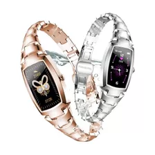 Smartwatcht-reloj Inteligente Para Mujer Ip67 Color:plateado