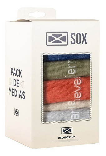 Pack De Soquetes Sox, En Caja De 7 Pares