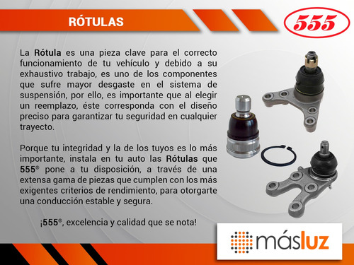 Kit Rtulas Del Inf Dodge Power Ram 50 4 Cil 2.6l 85/86 555 Foto 4