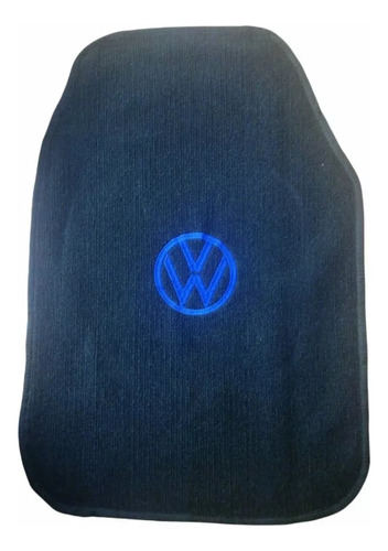 Kit 4 Tapetes Alfombra Logo Azul Vw Sedn 1987 Foto 2