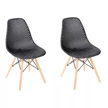 Kit 2 Cadeiras Eames Design Colmeia Eloisa - Promoção