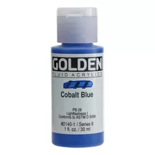 Pintura Acrílica Fluida, 1 Onza, Azul Cobalto