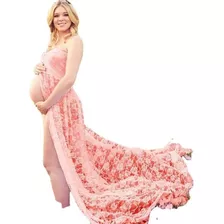 Vestido De Maxi Maternidad Embarazo Sin Tirantes Fotografía