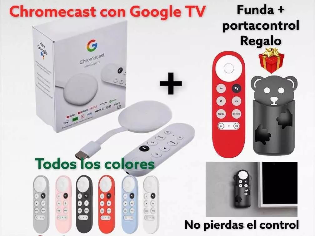 Chromecast Con Google Tv + Funda Protector