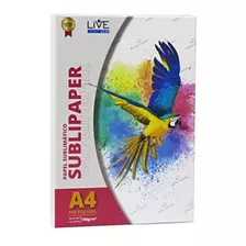 Papel Sublimático A4 Live - 100 Folhas Alta Qualidade