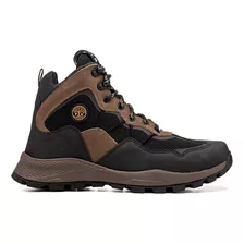 Bota Cotuno Adventure Cafe Grafite Attack Em Couro Fork