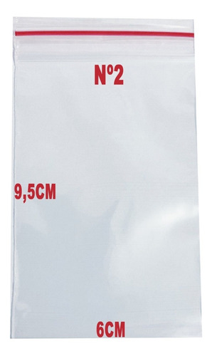 Saco Zip 6x10 C/100un Saquinho Plástico Hermético