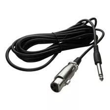 Cabo Microfone P10 - Xlr Fêmea 5 Metros