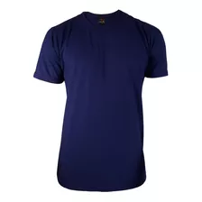 Camiseta Básica Confortável Lisa Dkg Ducam Azul Marinho 