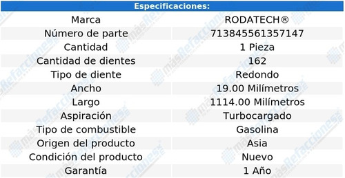 Banda Distribucin O Tiempo Porsche 924 L4 2.5l Turbo 87-89 Foto 2