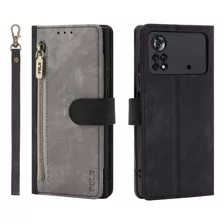 Funda Tipo Cartera De Piel Con Solapa Y Cremallera Para Xiao