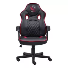 Cadeira De Escritório Pcyes Mad Racer Sti Master Gamer Ergonômica Preta E Vermelha Com Estofado De Mesh