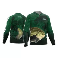 Camiseta De Pesca Tambaqui Verdão Proteção Uv50+ Palmeiras 