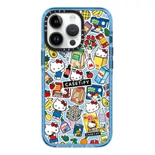 Case iPhone 13 Pro Max Hello Kitty Azul Transparente