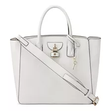 Nine West Shirin Elite Satchel, Blanco Óptico