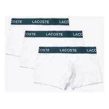 Pack 3 Cuecas Trunks Lacoste Em Algodão Com Stretch