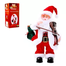 Papai Noel Musical Com Movimento Com Violino